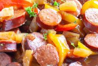 Sticky Sweet and Sour Slow Cooker Kielbasa