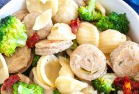 Hearty Orecchiette with Chicken Sausage and Broccoli