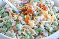 Quick and Creamy Pea Salad