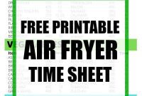 Ultimate Air Fryer Cooking Timings