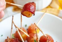 Air Fryer Candied Bacon Pineapple Bites