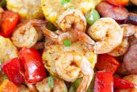 Air-Fried Shrimp and Sausage Medley