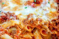 Cheesy Baked Mostaccioli