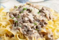 Homemade Skillet Stroganoff with Noodles