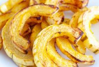 Golden Roasted Delicata Squash Oven and Air Fryer
