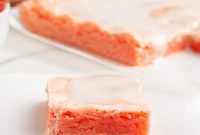 Effortless Strawberry Cake Mix Squares