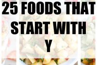 Delving into Y-Starting Foods