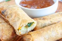 Crispy Air-Fried Frozen Spring Rolls