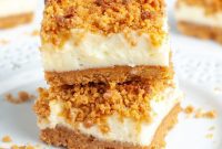 Decadent Butterscotch Cheesecake Squares