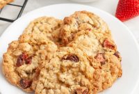 Strawberry Oat Delight Cookies