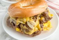 Homemade McDonald’s Steak Egg And Cheese Bagel
