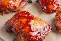 Sticky BBQ Chicken Thighs