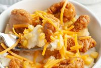 Homemade Crispy Chicken & Gravy Bowl