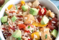 Zesty Fajita Chicken Rice Bowl