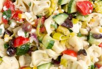 Vibrant Greek Tortellini Pasta Salad