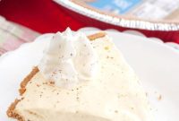 Holiday Eggnog Icebox Pie