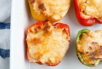 Savory Chicken-Filled Bell Peppers