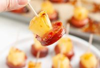 Golden Pineapple Kielbasa Poppers