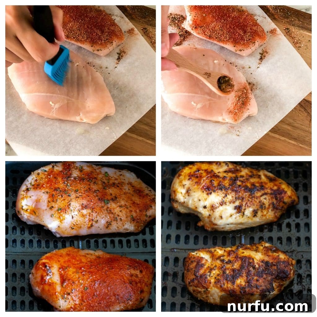 Perfect Air Fryer Chicken Breast 3 Seasoned Chicken Breast Ready for Air Frying