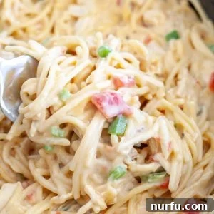 Fork with spaghetti noodles