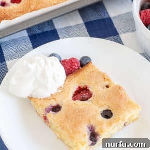 sheet cake on a plate