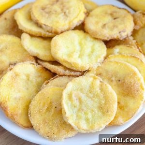 Southern Fried Yellow Squash 5 Fried squash on a plate