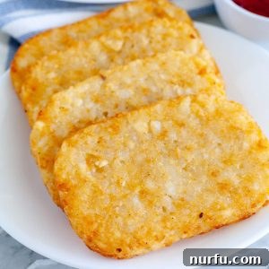 hash brown patties on a plate