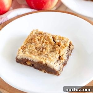 Gingerbread apple bar on a plate