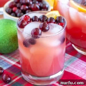 Glass with fruit punch.