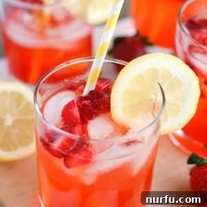 Sweet and Tangy Strawberry Lemonade 3 Strawberry Lemonade - The BEST strawberry lemonade. Made with fresh lemon juice and strawberries, everyone will love this recipe!