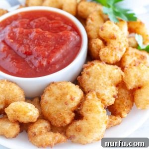 Fried shrimp on plate.