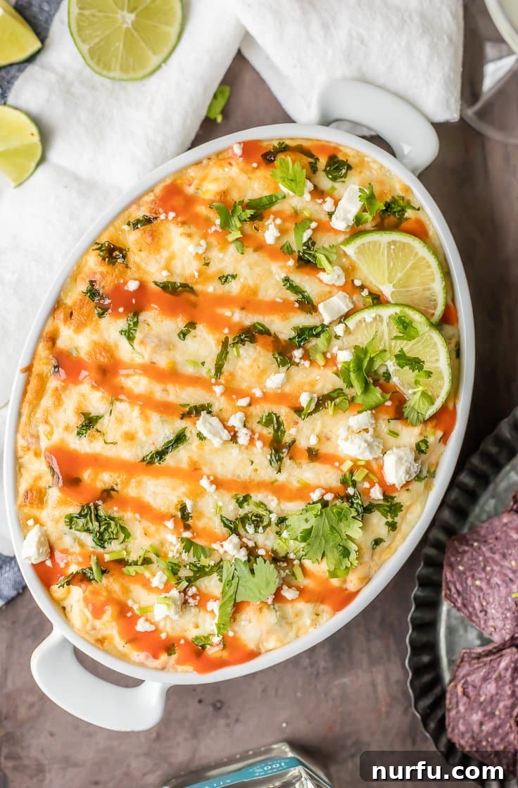 15 Next-Level Dips for Your Best Party Yet 11 Warm and zesty Hot Mexican Sweet Corn Dip, a vibrant party appetizer.