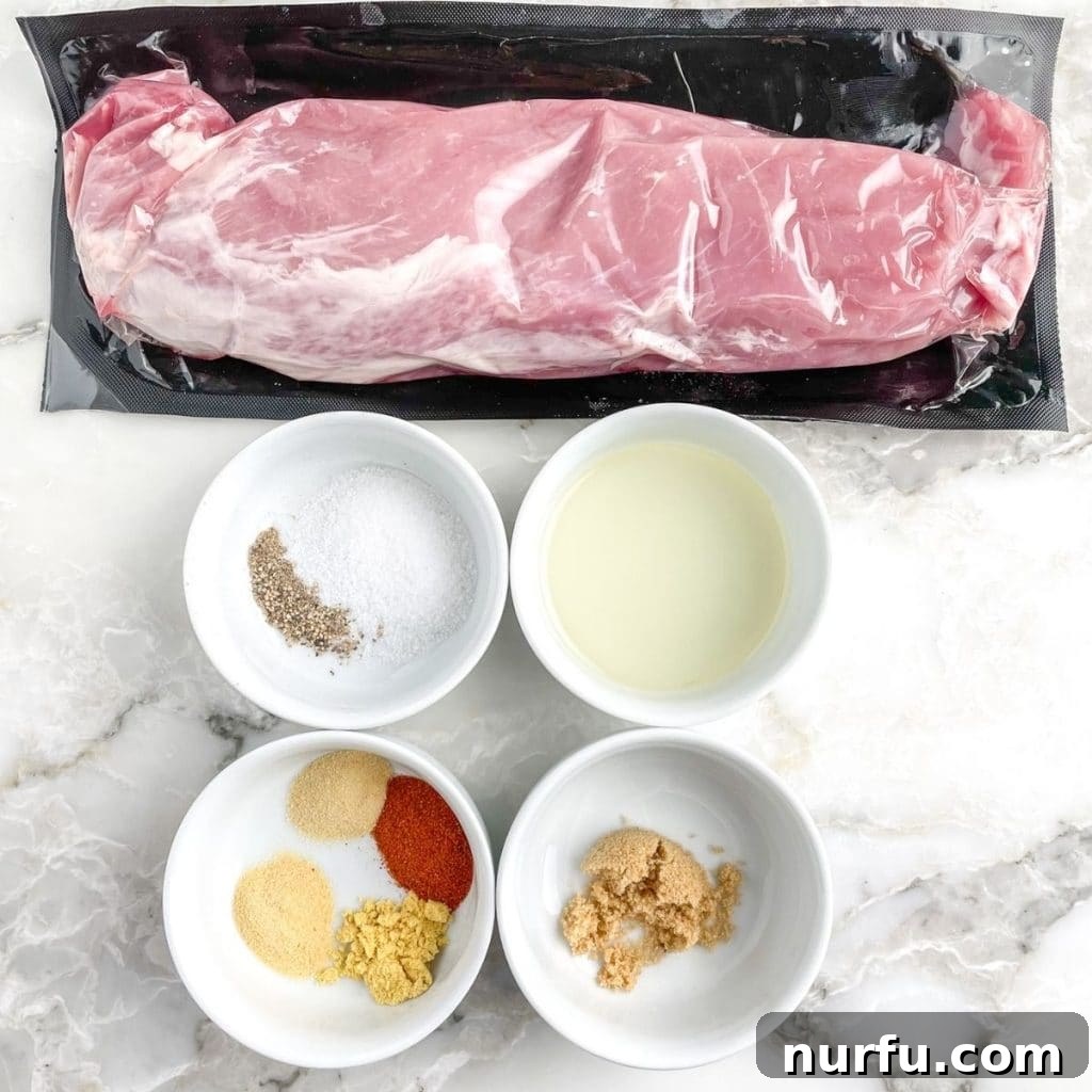 Mastering Pork Tenderloin: 400F Oven Cook Time Guide 3 Raw pork tenderloin with a bowl of spices and olive oil.