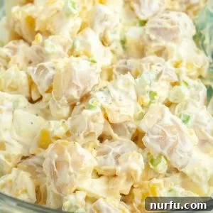Bowl of potato salad.