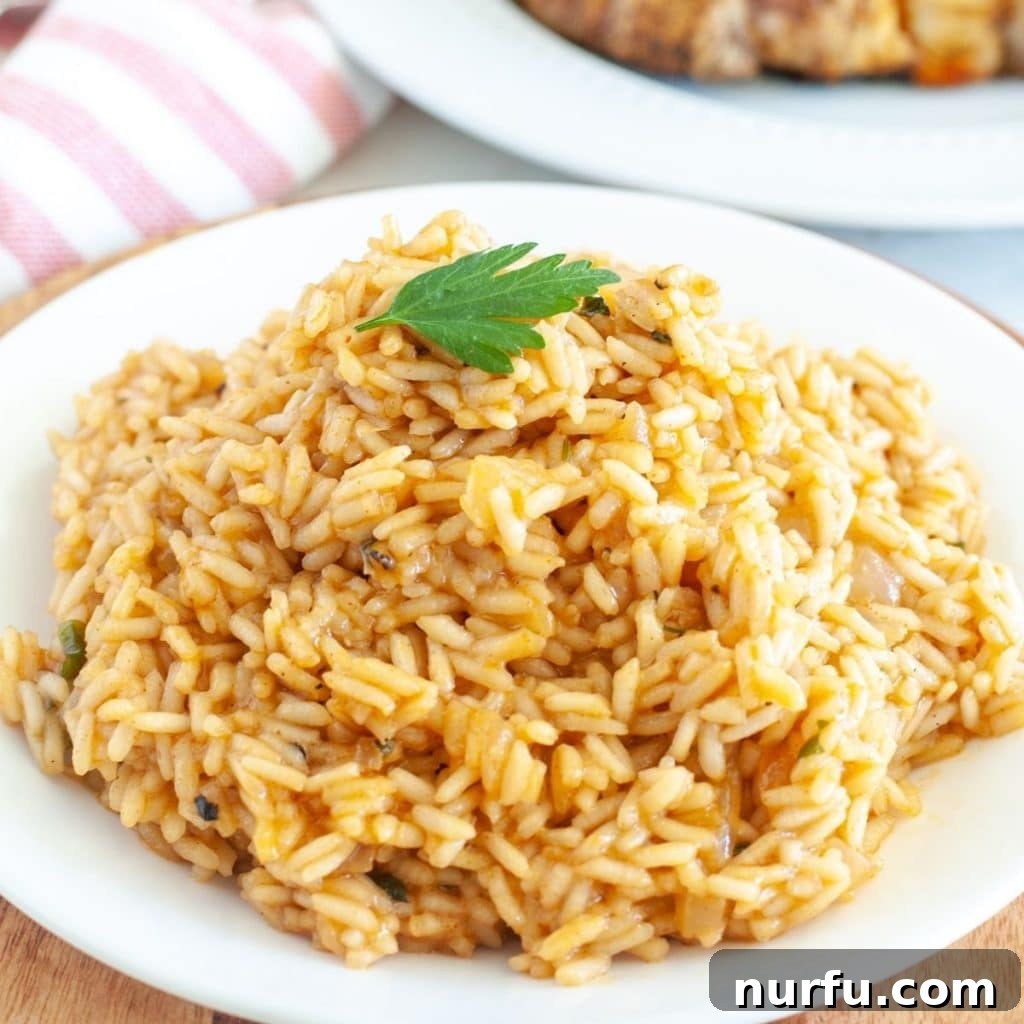Çili Yanına Ne Yakışır En İyi 27 Eşlikçi Lezzet 9 A plate of fluffy, perfectly cooked rice, ready to soak up the delicious flavors of chili.