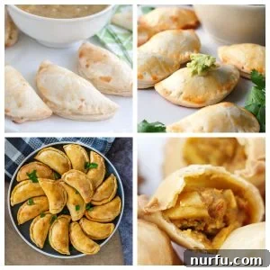 Empanadas on a plate.