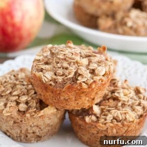 Oatmeal muffins on a plate.