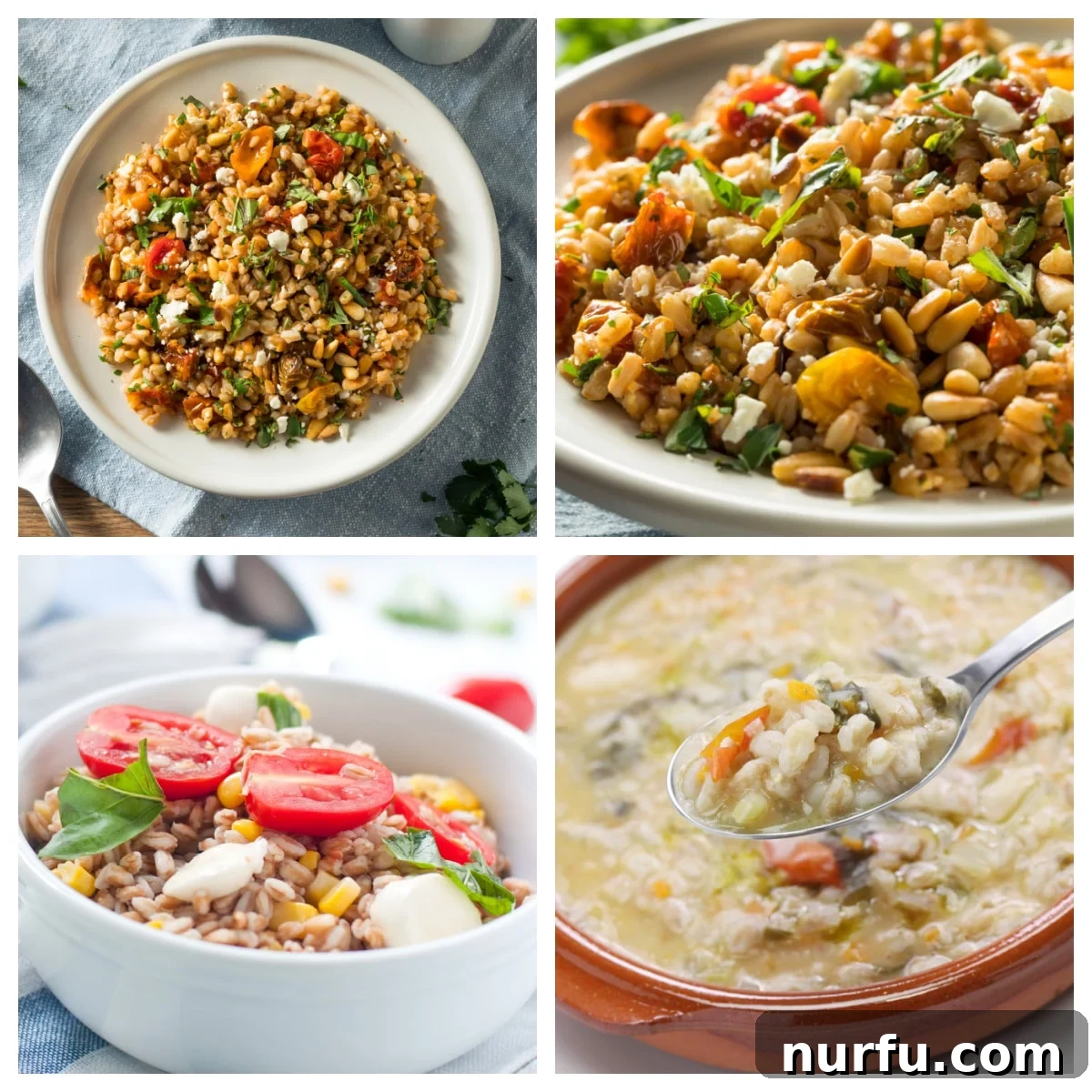 31 Essential Farro Recipes 2 A delicious collection of some of the best farro recipes. These recipes using farro range from casseroles, soups, salads, and many more.