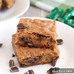 Andes cookie squares stacked on a plate.