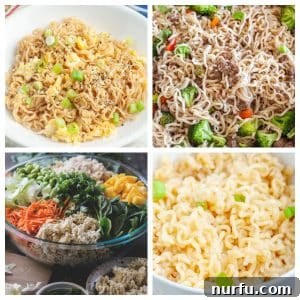 Ramen noodles in a bowl, ramen noodle salad, been and ramen.