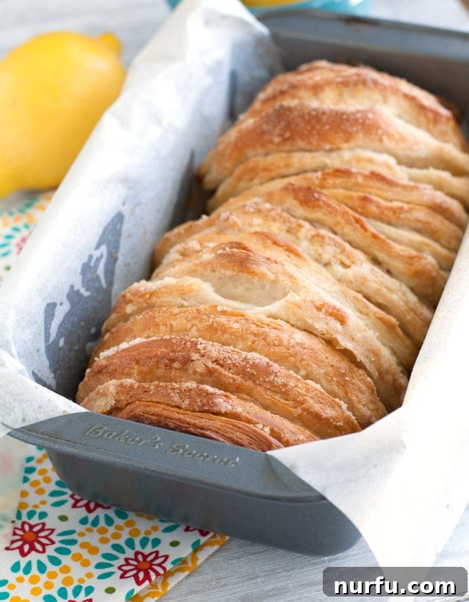 Lemon Pull Apart Bread easy lemon pull-apart bread unglazed