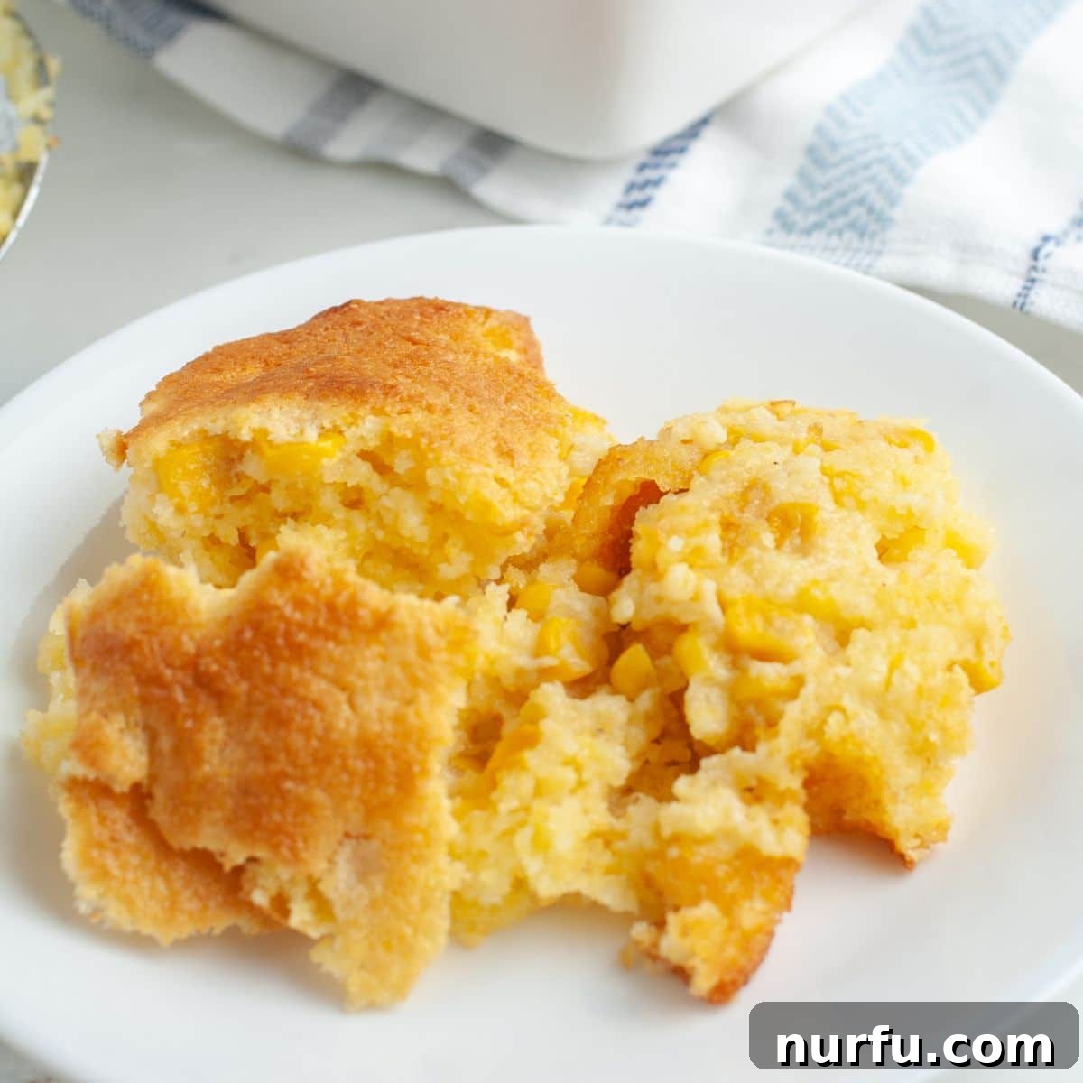 Beyond the Bun: 31 Sides for Sloppy Joes 15 Plate of corn casserole.