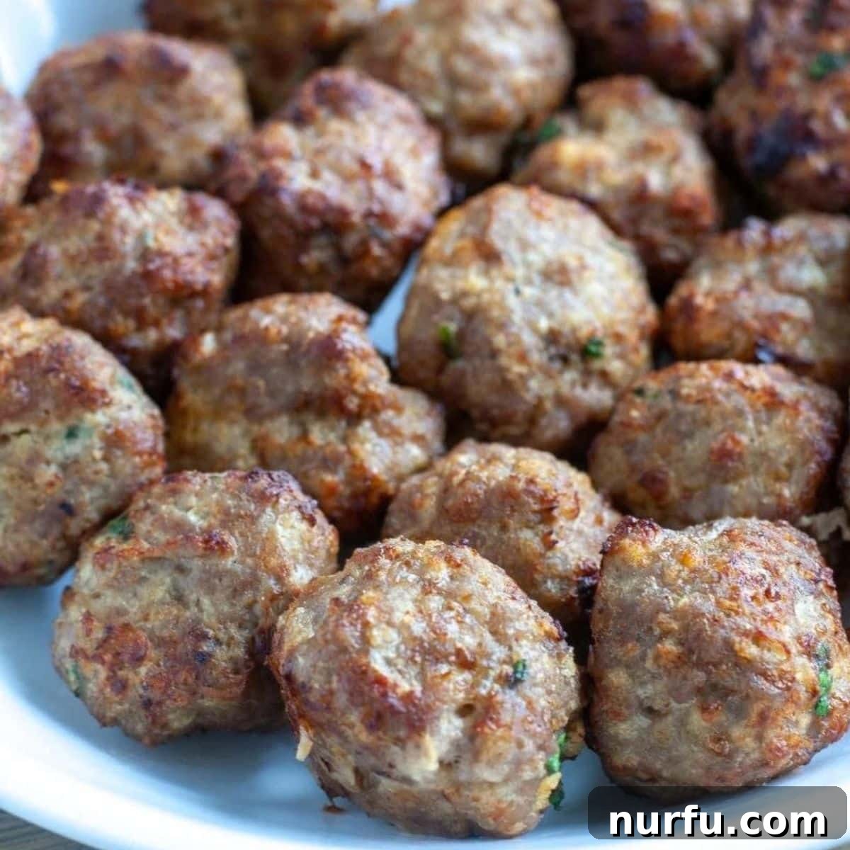 31 Effortless Friday Feasts for a Relaxing Night In 6 Plate of turkey meatballs.