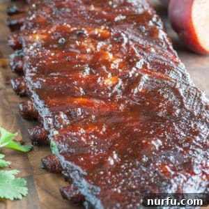Ribs on cutting board.