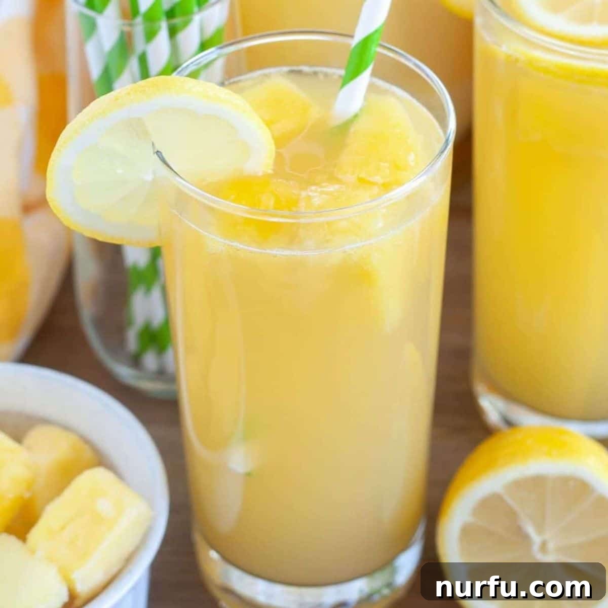 Perfect Sides for Chicken Salad 18 Glass with pineapple lemonade.