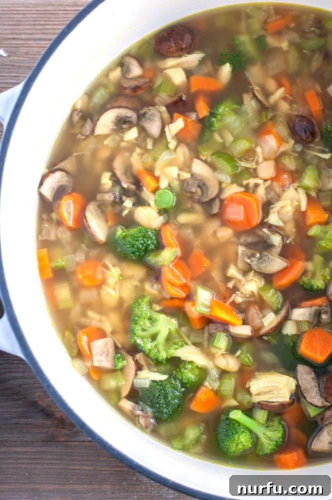 detox chicken soup Big pot of soup