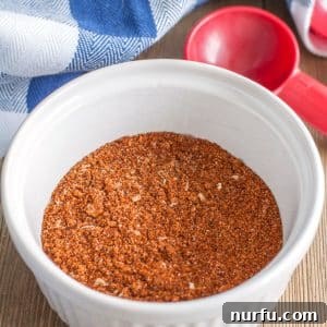 Bowl with spice mixture.