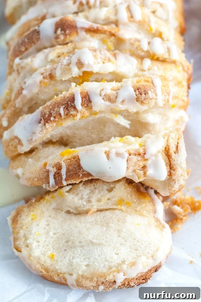 Orange Pull Apart Bread: A Perfect Addition to Brunch Delicious Orange Pull Apart Bread ready to serve for breakfast or brunch