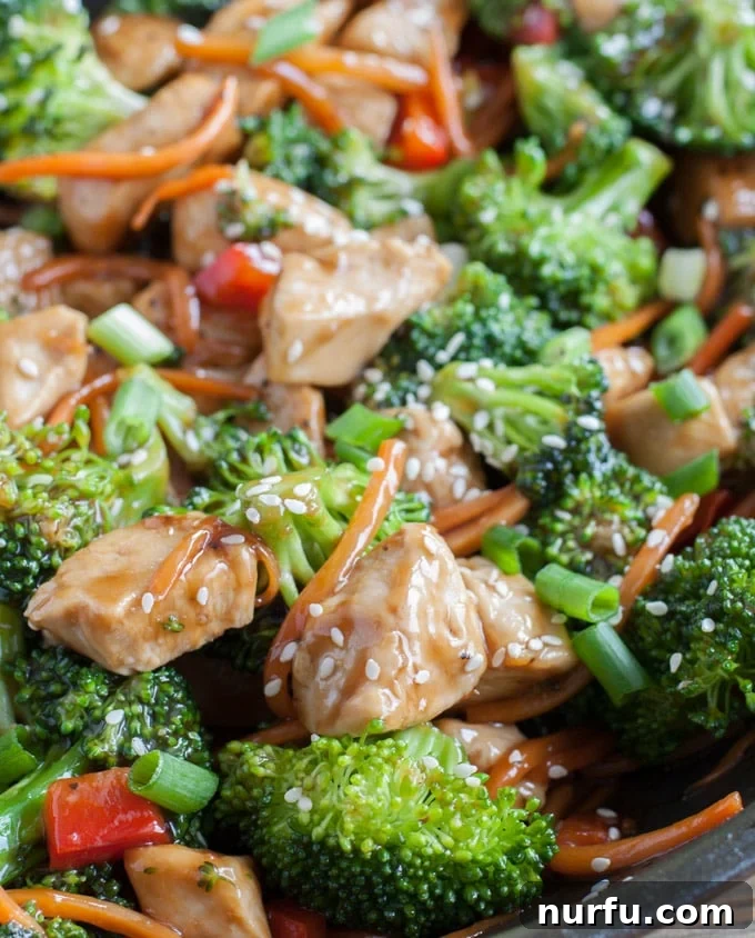 Delicious Teriyaki Chicken with fresh vegetables, ready to be served over rice.