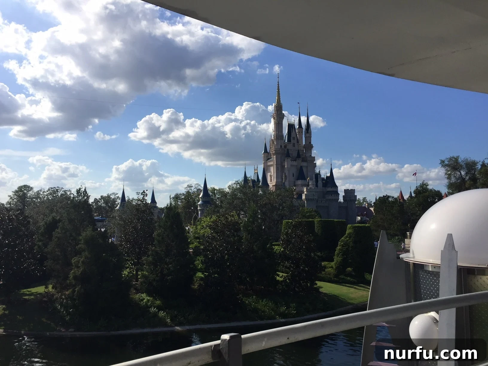 Disney Dreams on a Dime 2 A view of Cinderella's Castle at Magic Kingdom, bathed in sunlight.